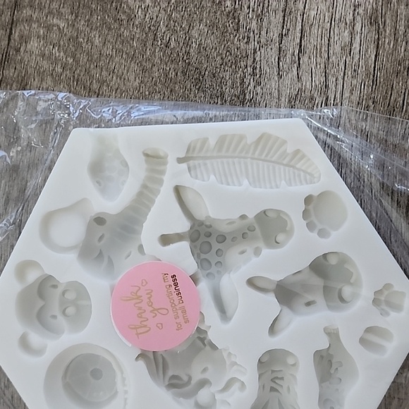 Safari Theme Chocolate Fondant Gum Paste Silicone Mold NEW - Picture 7 of 7